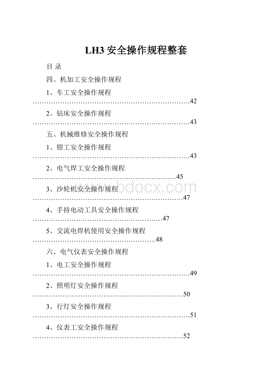 LH3安全操作规程整套.docx