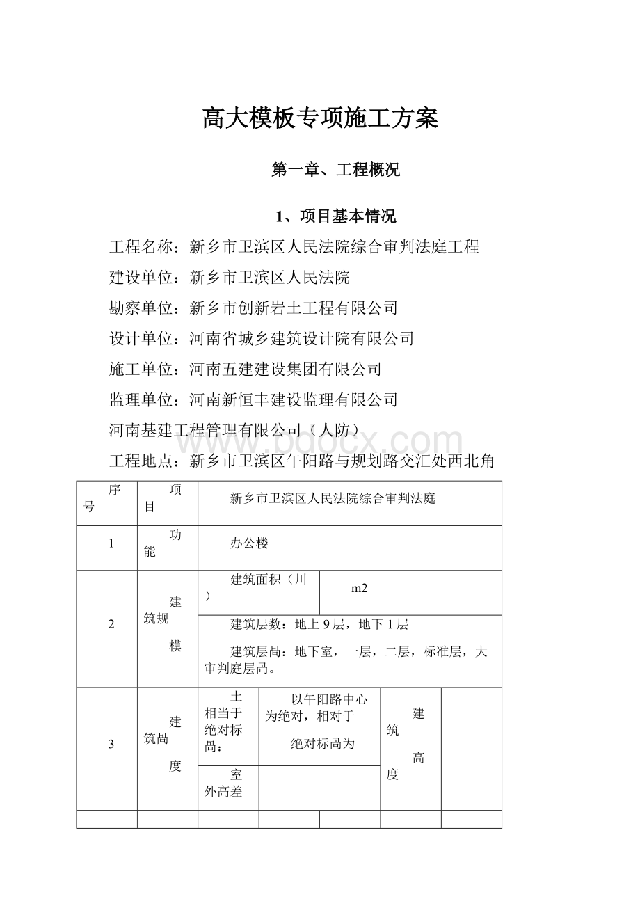 高大模板专项施工方案.docx