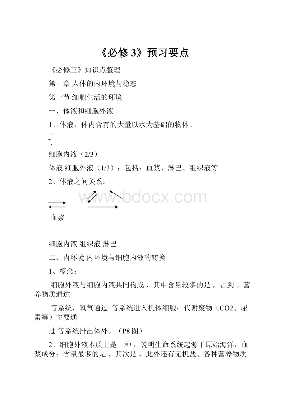 《必修3》预习要点.docx