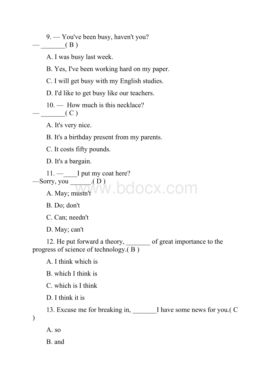 12春学期《大学英语四》课程第一次网上作业.docx_第3页