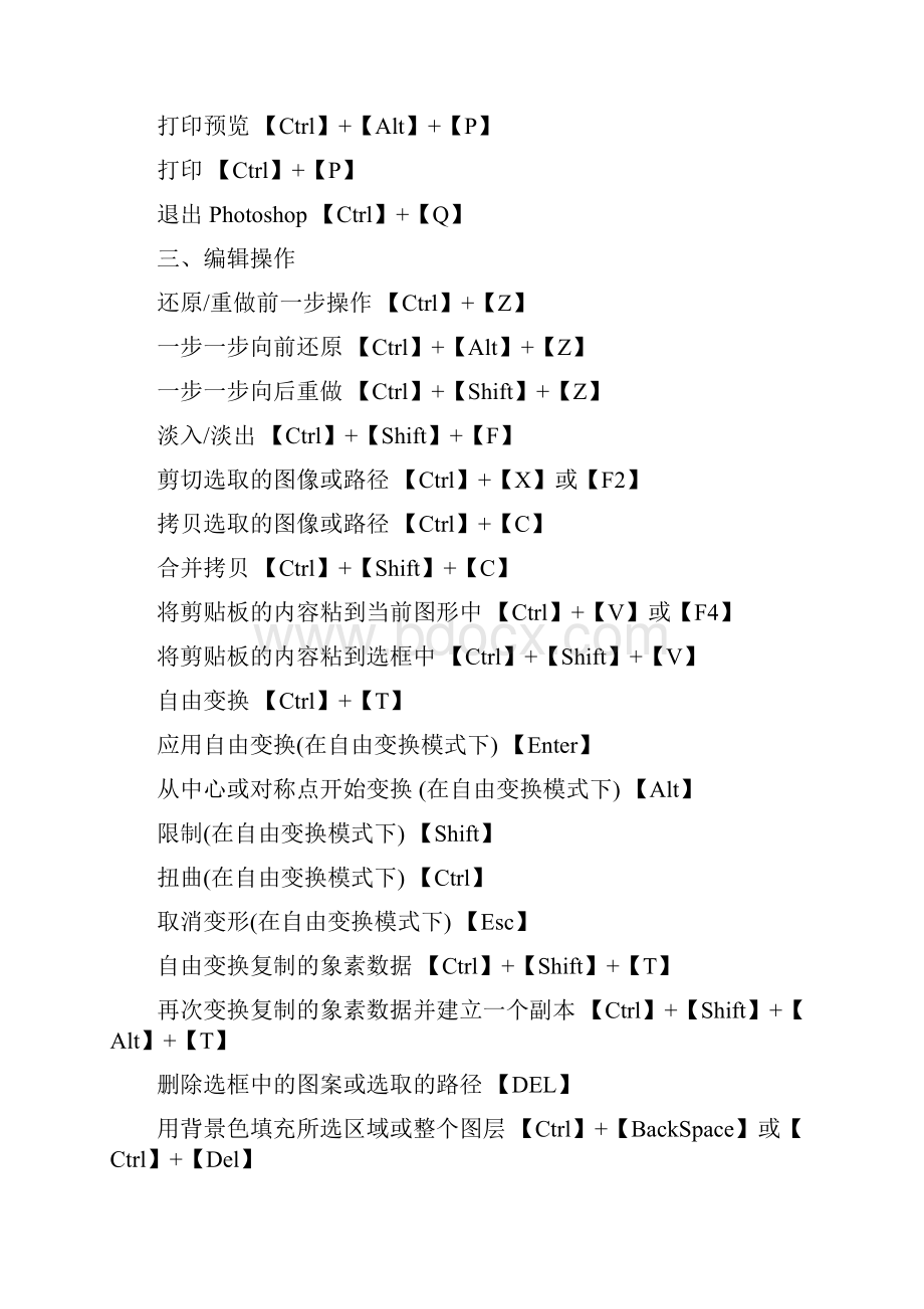 Photoshop快捷键大全很全很实用.docx_第3页