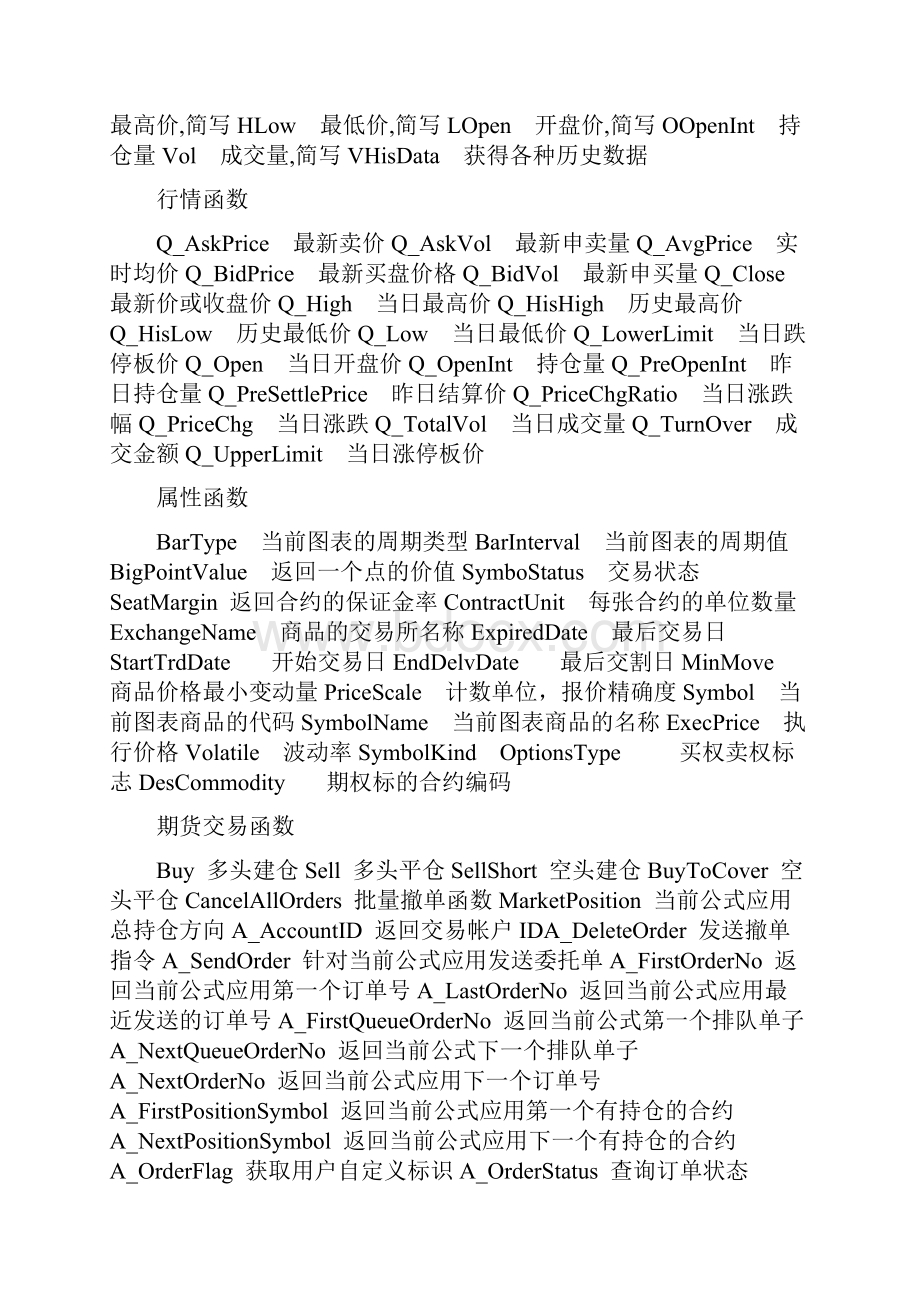 易盛程序化交易系统数据函数.docx_第2页