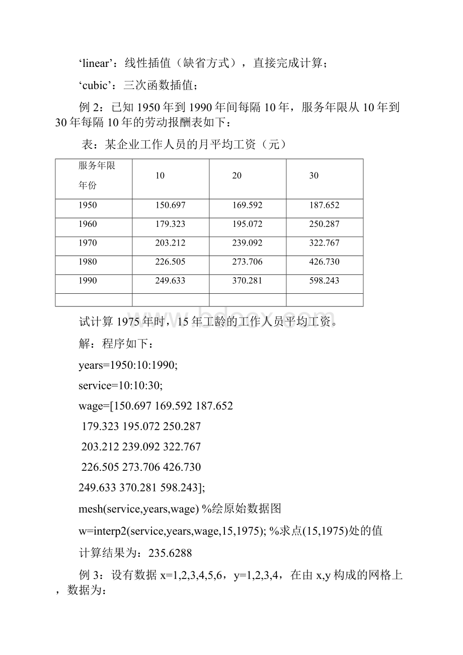 matlablingo程序代码6插值拟合.docx_第3页