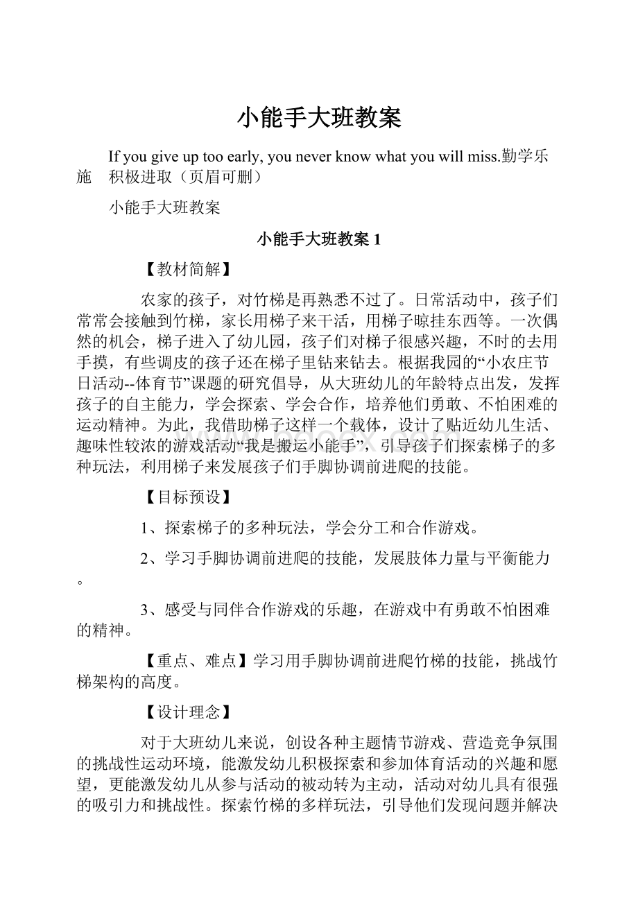 小能手大班教案.docx