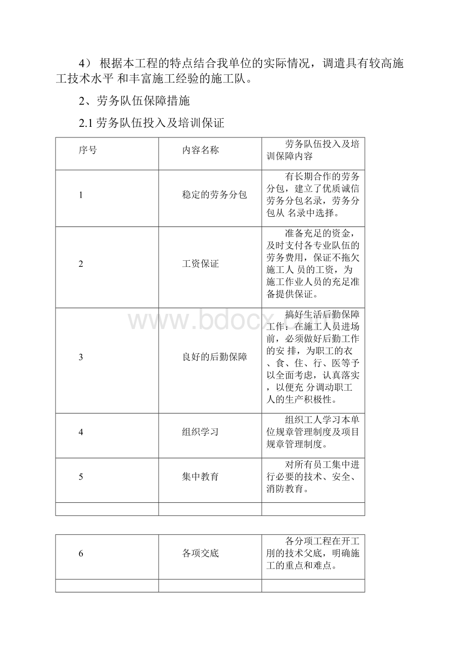 确保劳务队伍稳定及协作班组请退措施.docx_第3页