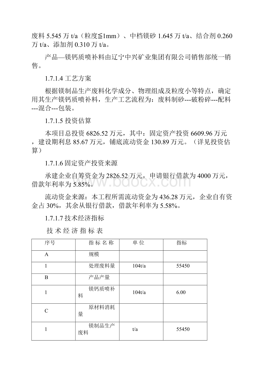 终稿镁制品生产废物资源化再利用工程项目可行性研究报告.docx_第3页