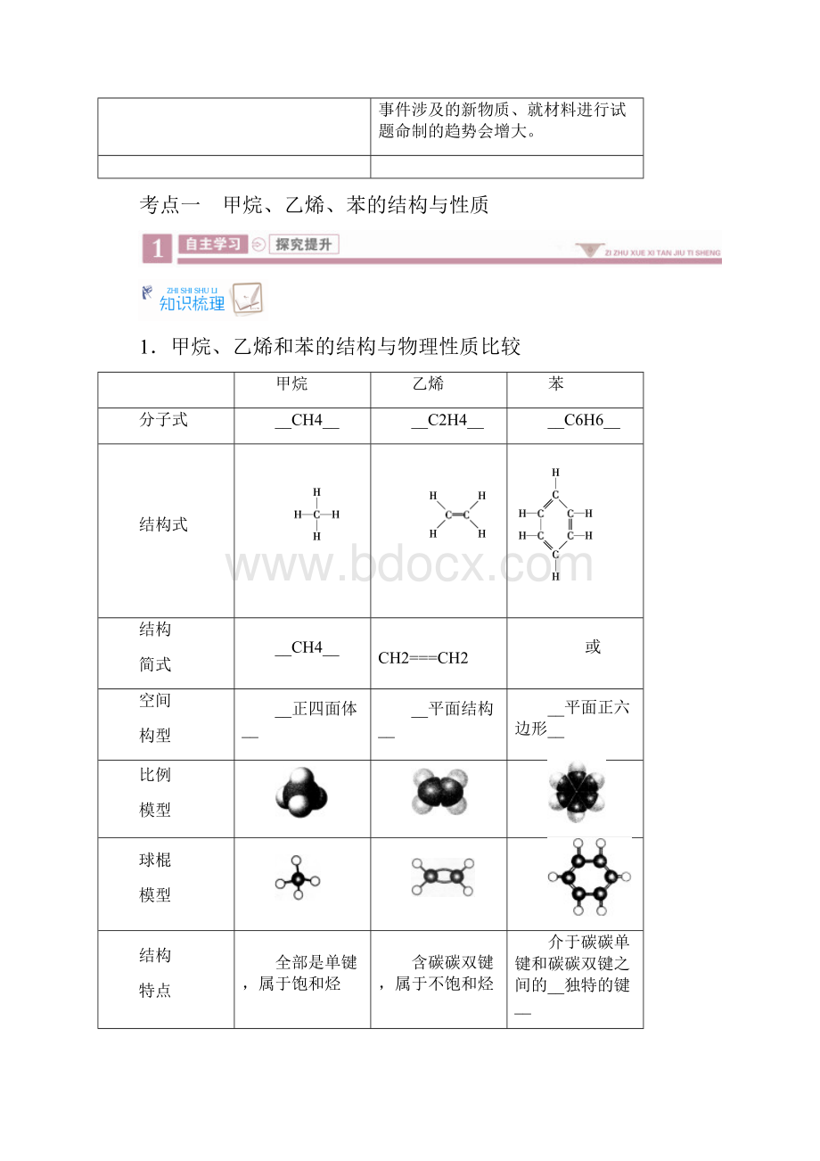 第九章有机化合物第27讲甲烷乙烯苯化石燃料的综合利用.docx_第2页