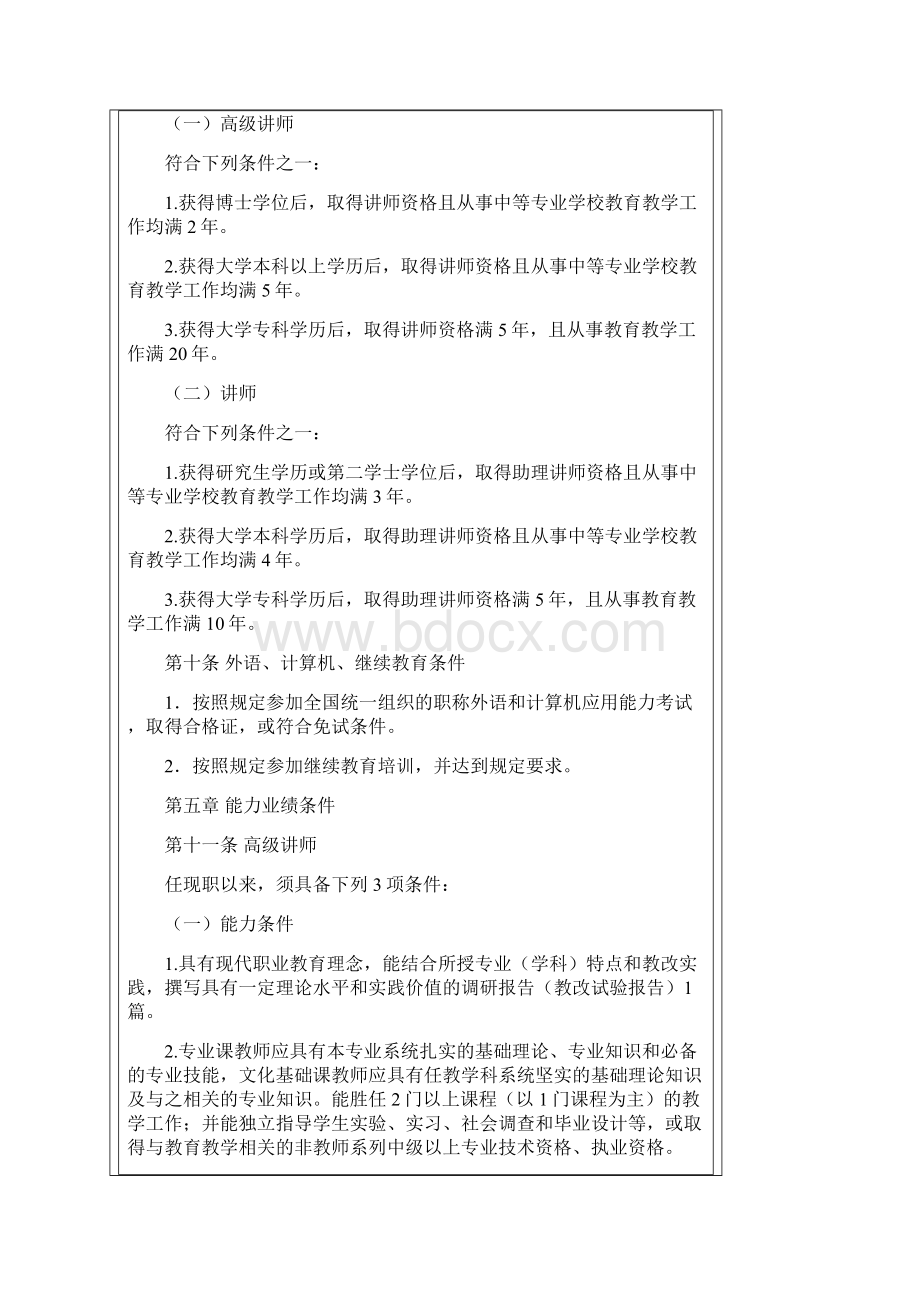 中等专业学校教师职称评审条件.docx_第2页