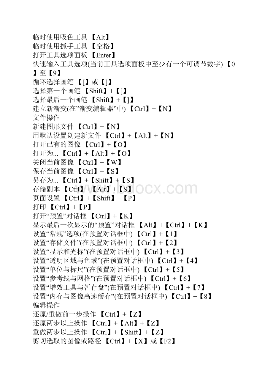 photoshop快捷键命令大全1.docx_第2页