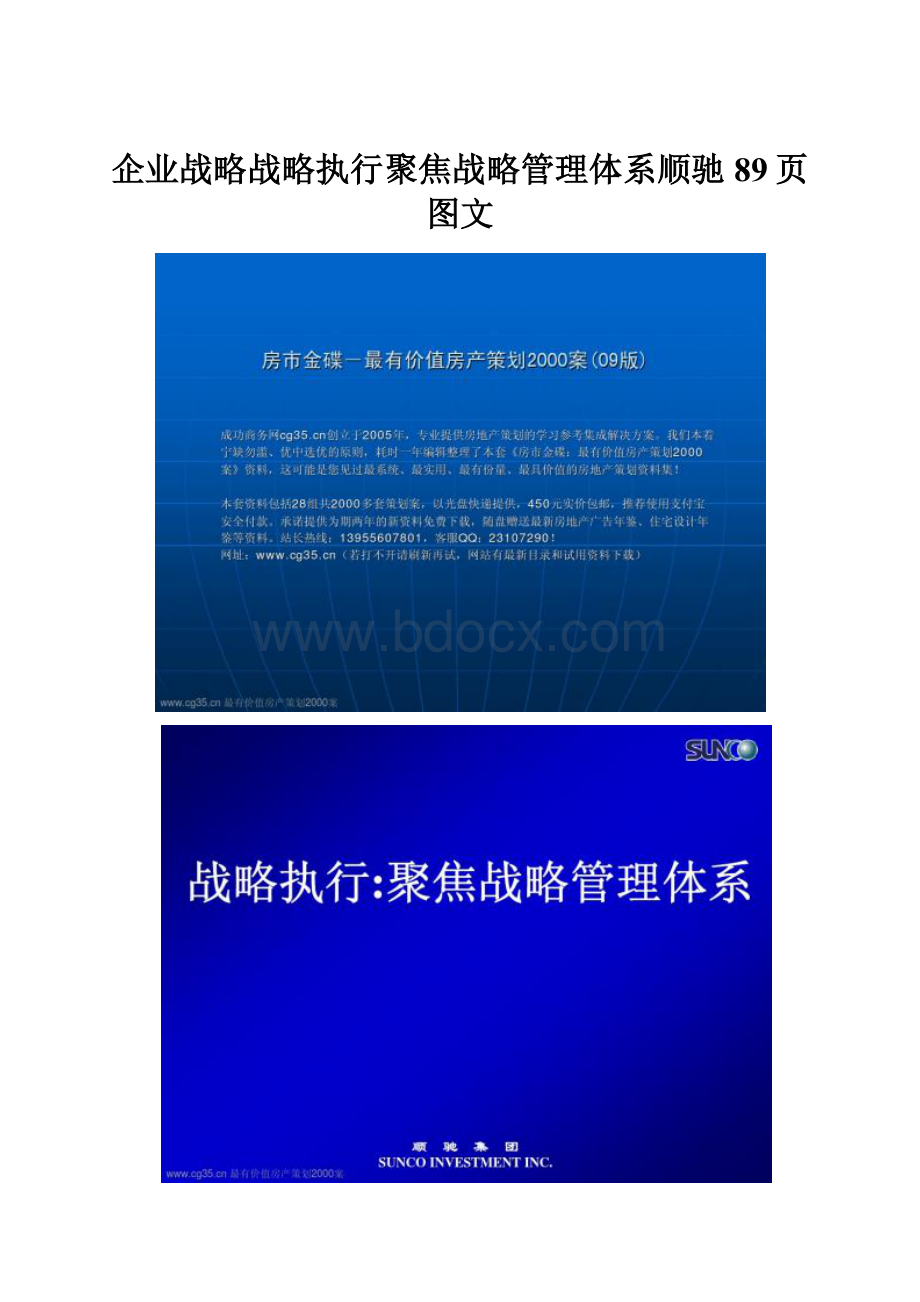 企业战略战略执行聚焦战略管理体系顺驰89页图文.docx