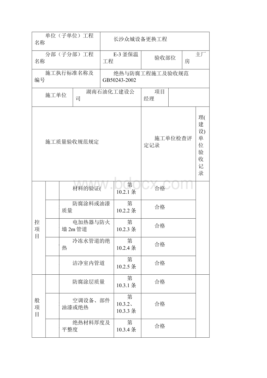 防腐与绝热施工检验批质量验收记录表.docx_第3页