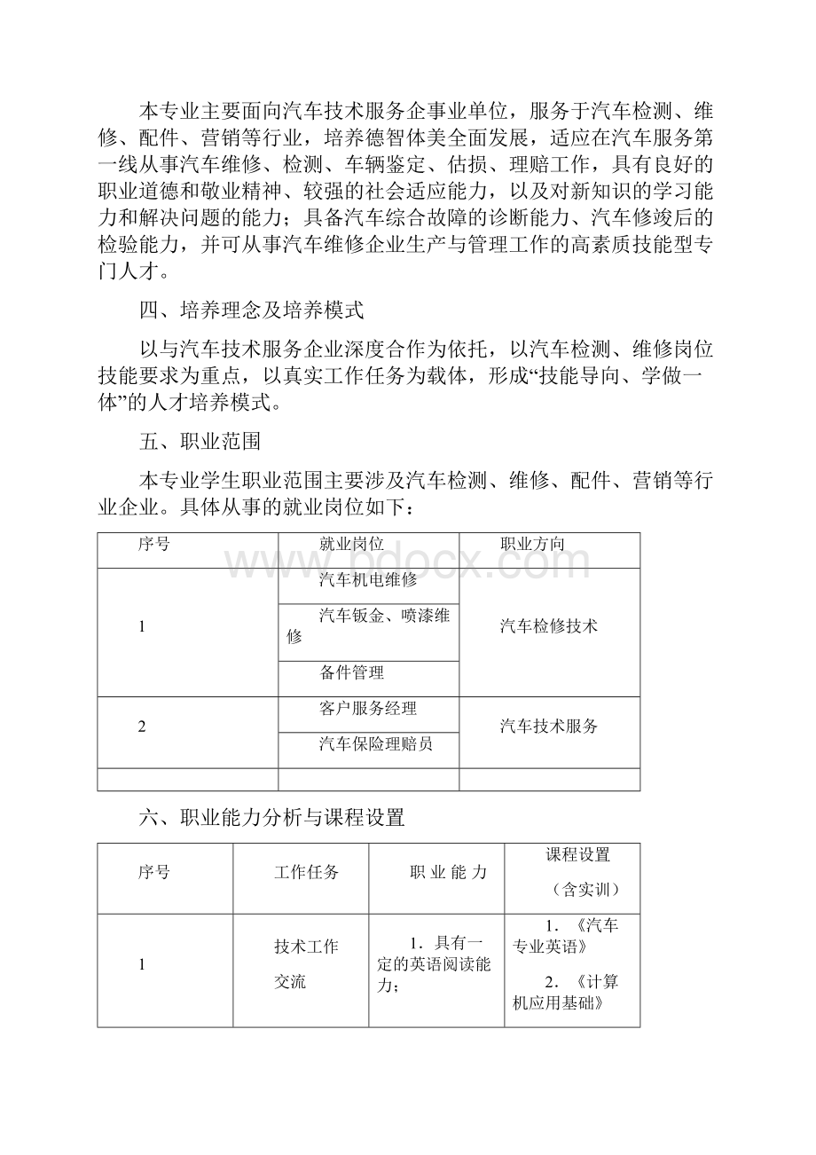 11汽车检测培养方案.docx_第2页