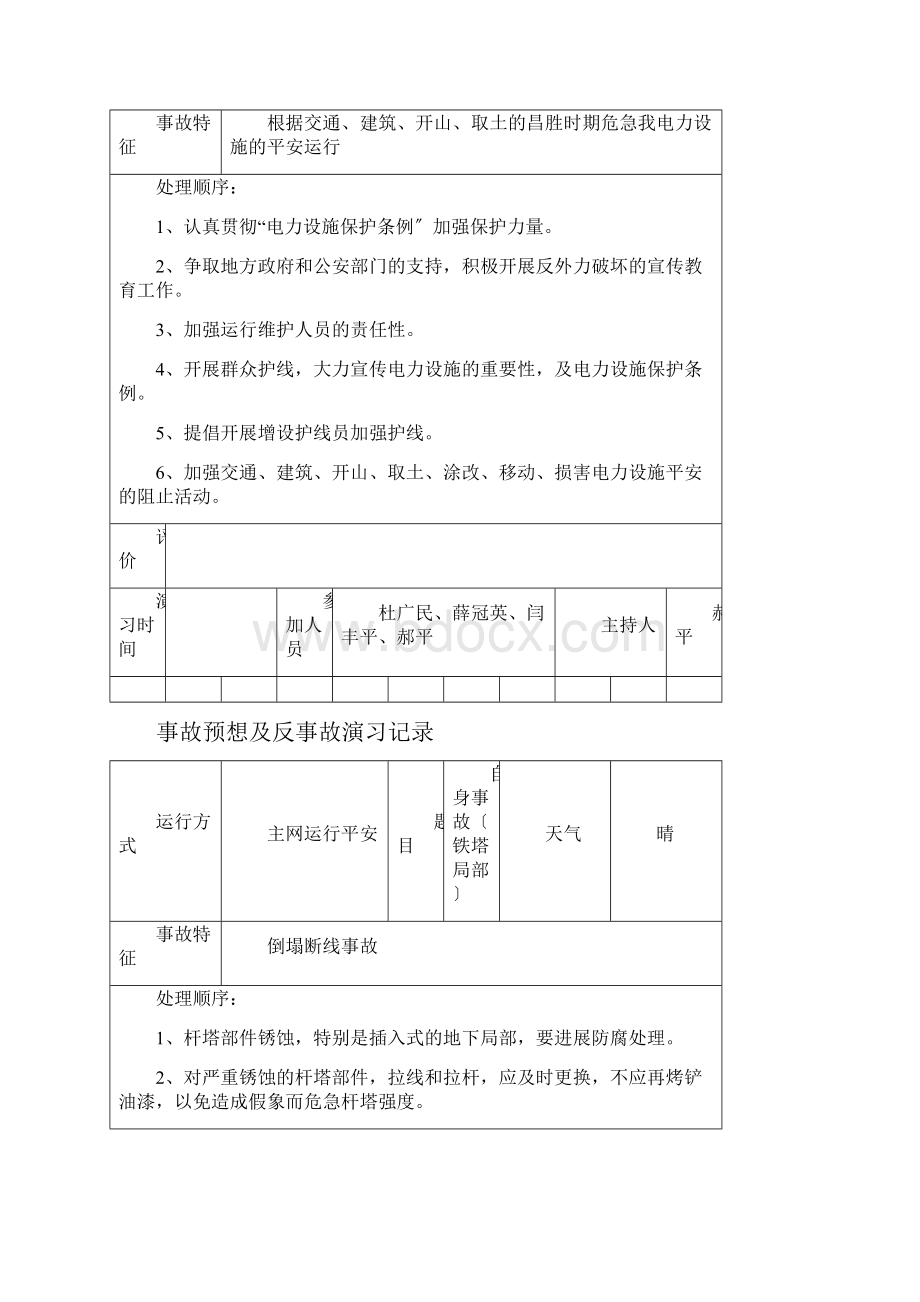 事故预想反事故演习记录.docx_第3页