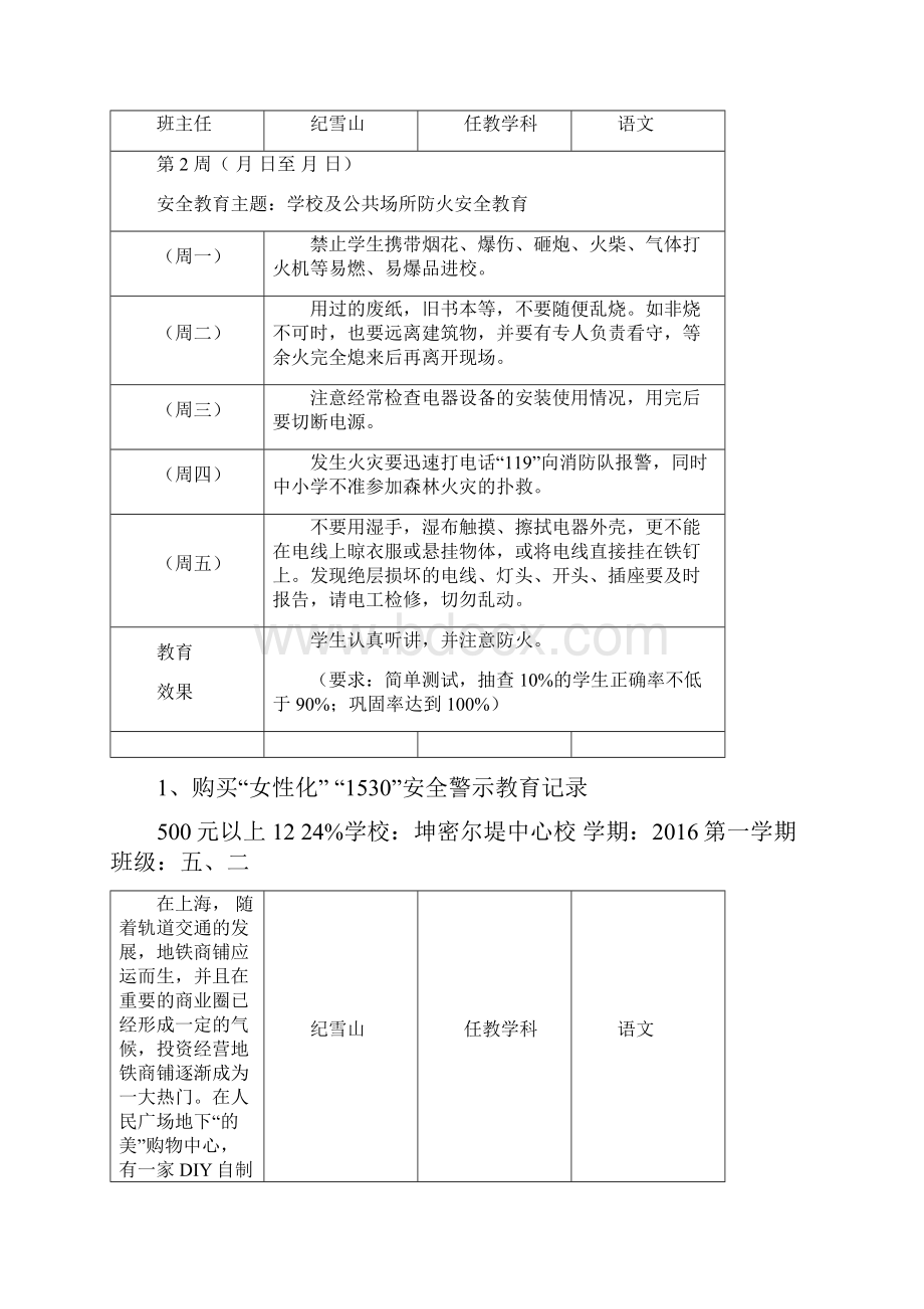 1530安全警示教育记录1教学教材.docx_第2页