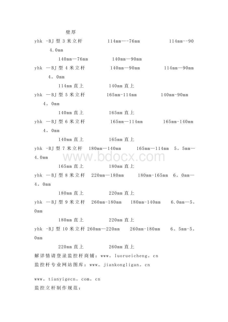 监控立杆规格及施工规范.doc_第3页