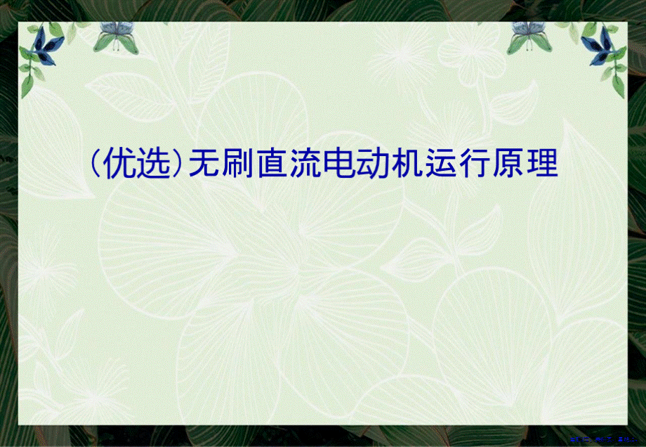 无刷直流电动机运行原理详解演示文稿.ppt_第2页