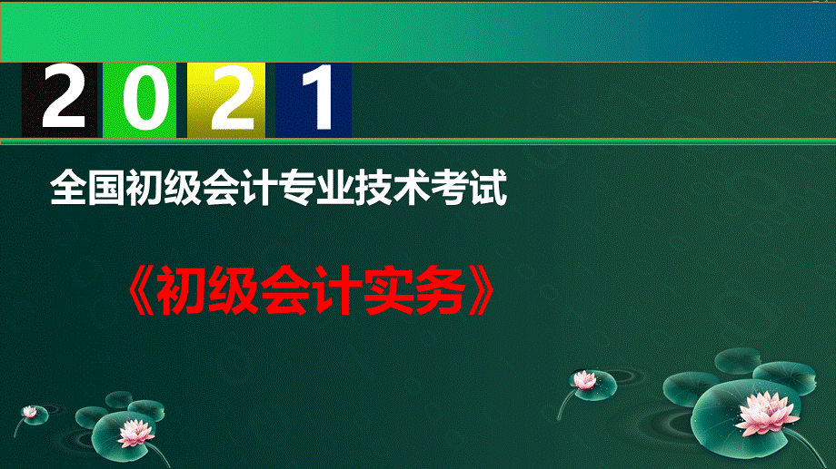 2021初级会计职称精讲班-初级会计实务-第8章-政府会计基础.pptx