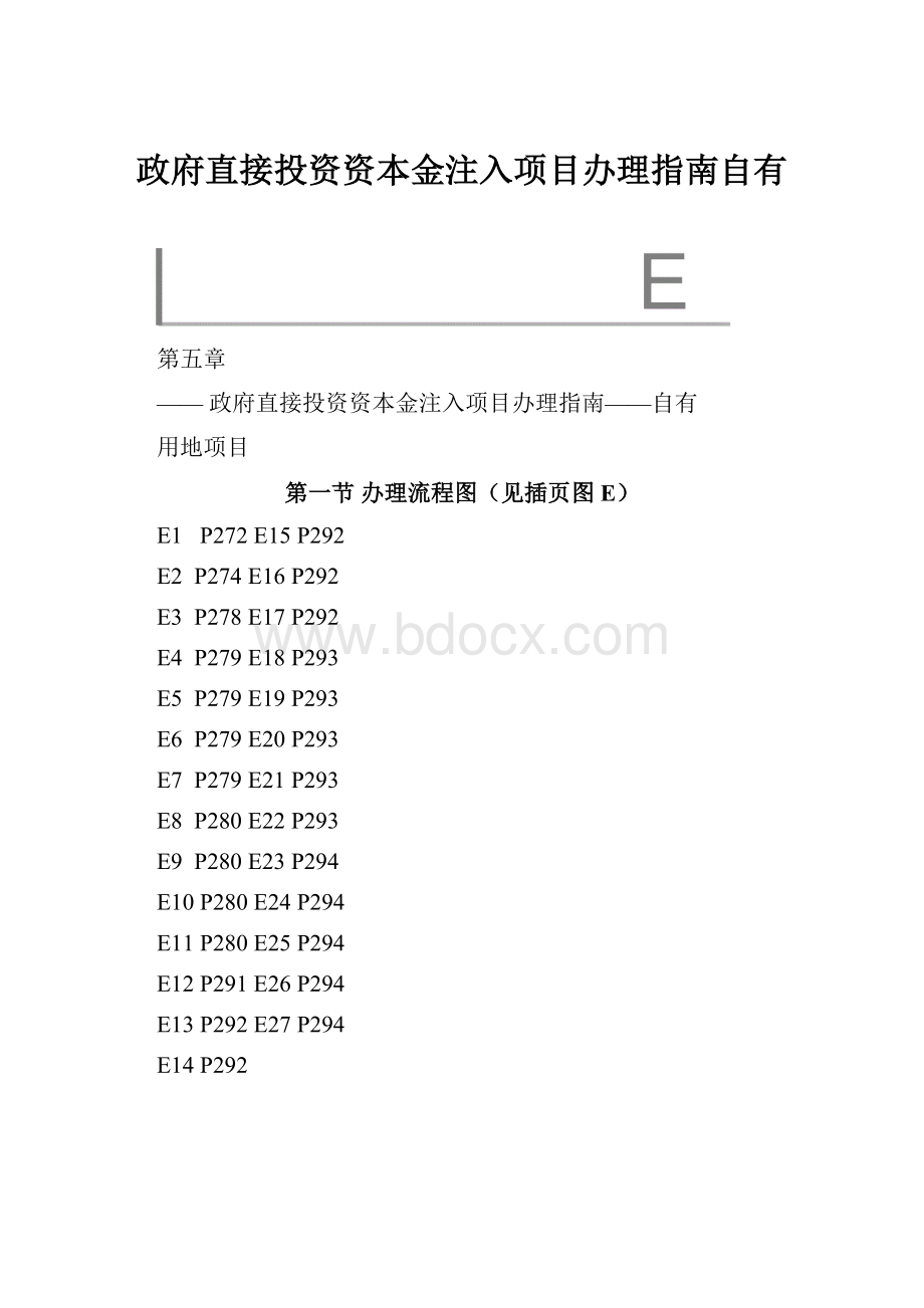 政府直接投资资本金注入项目办理指南自有.docx