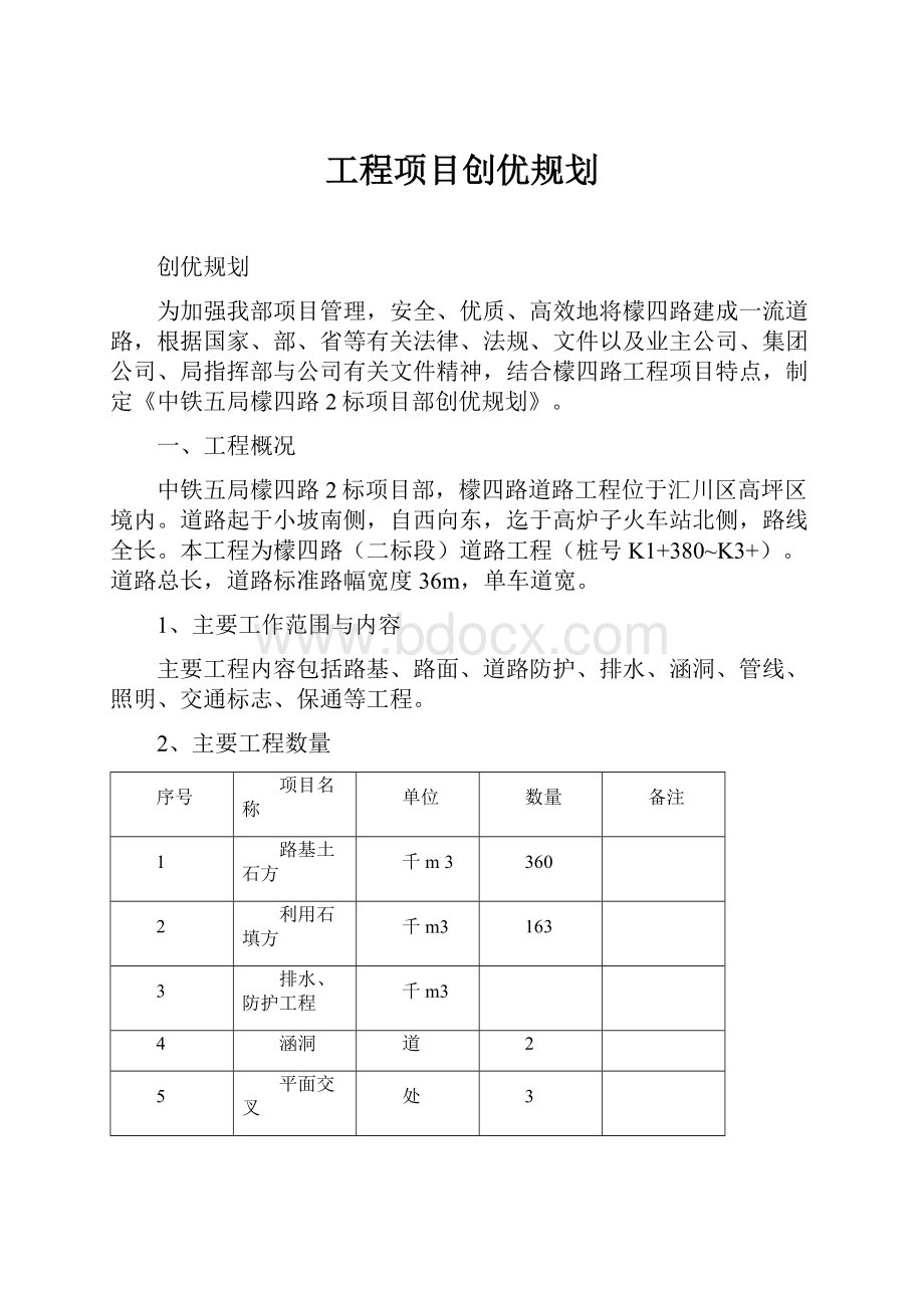 工程项目创优规划.docx