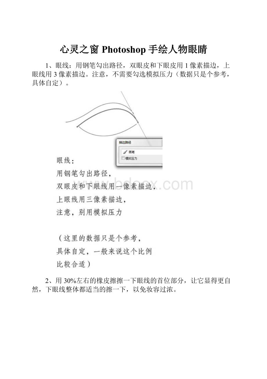 心灵之窗 Photoshop手绘人物眼睛.docx_第1页