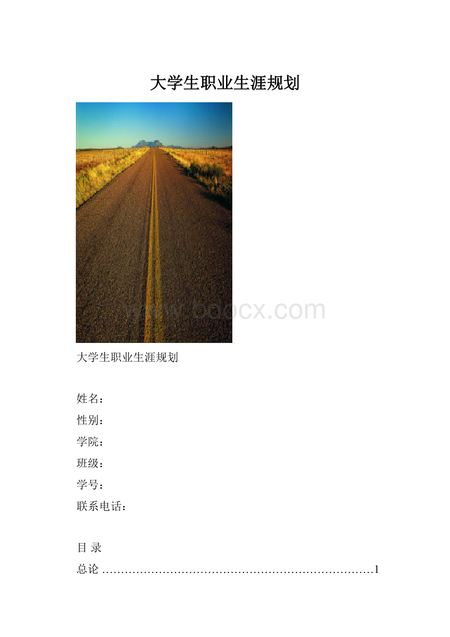 大学生职业生涯规划.docx_第1页