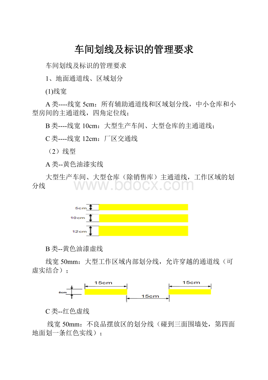 车间划线及标识的管理要求.docx