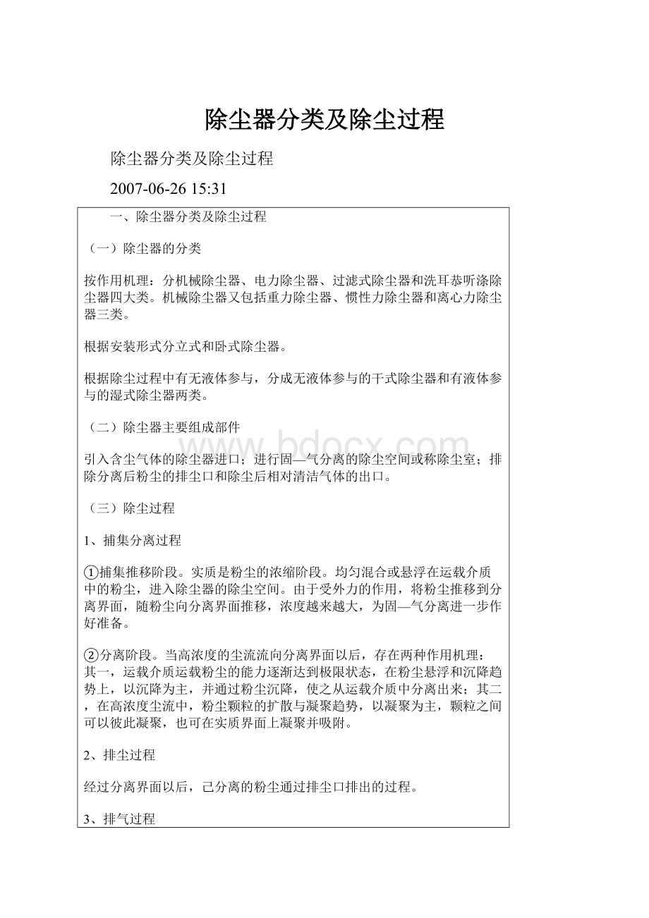 除尘器分类及除尘过程.docx_第1页