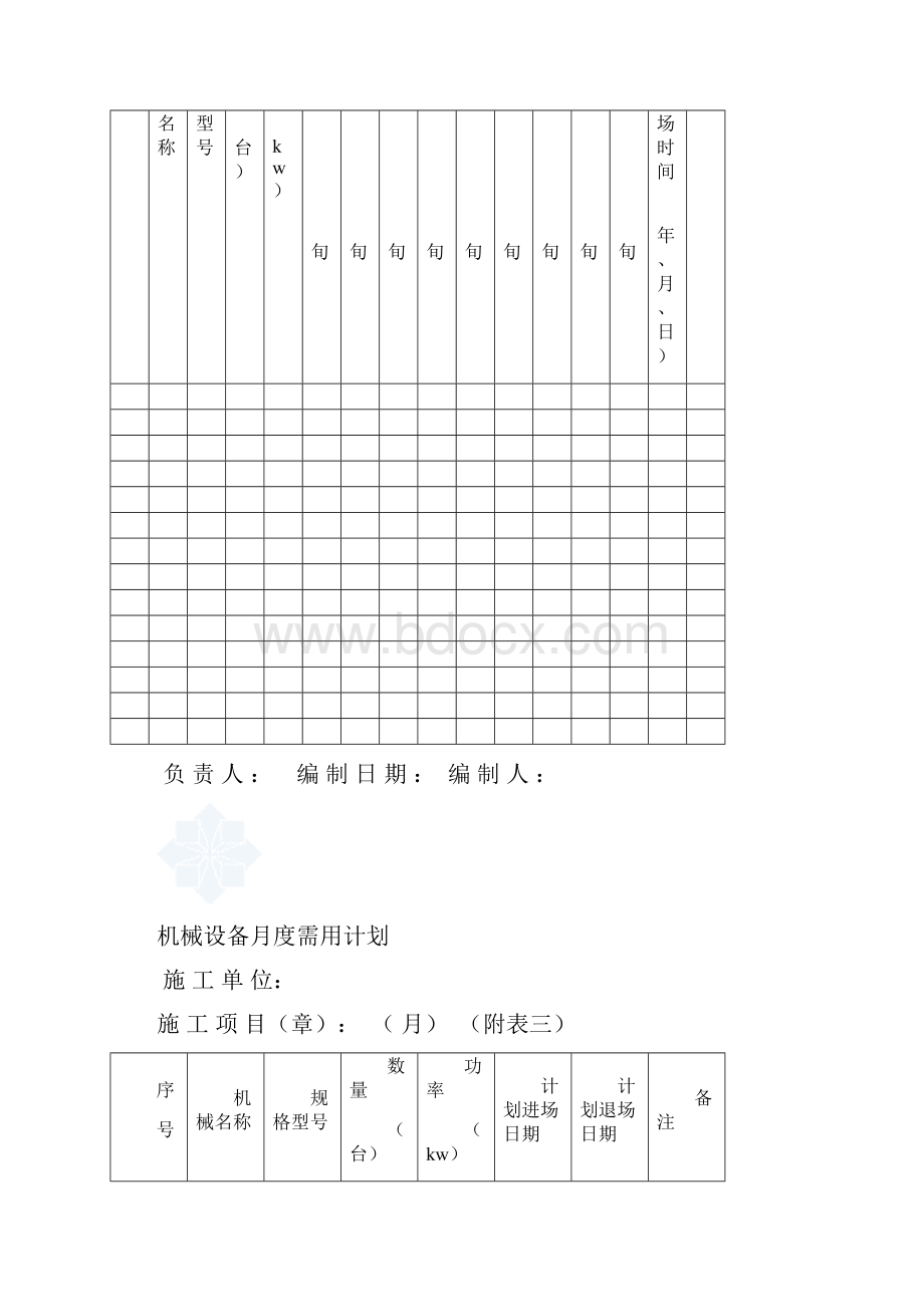 12项目经理部机械设备台账表格范本版.docx_第2页