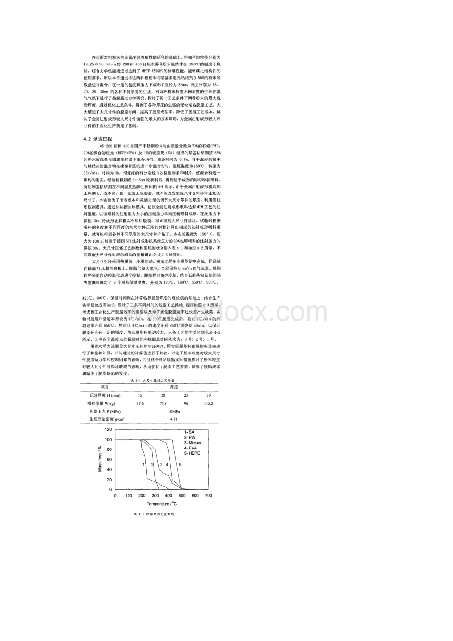 较大尺寸金属注射成形件脱脂机理研究.docx_第2页