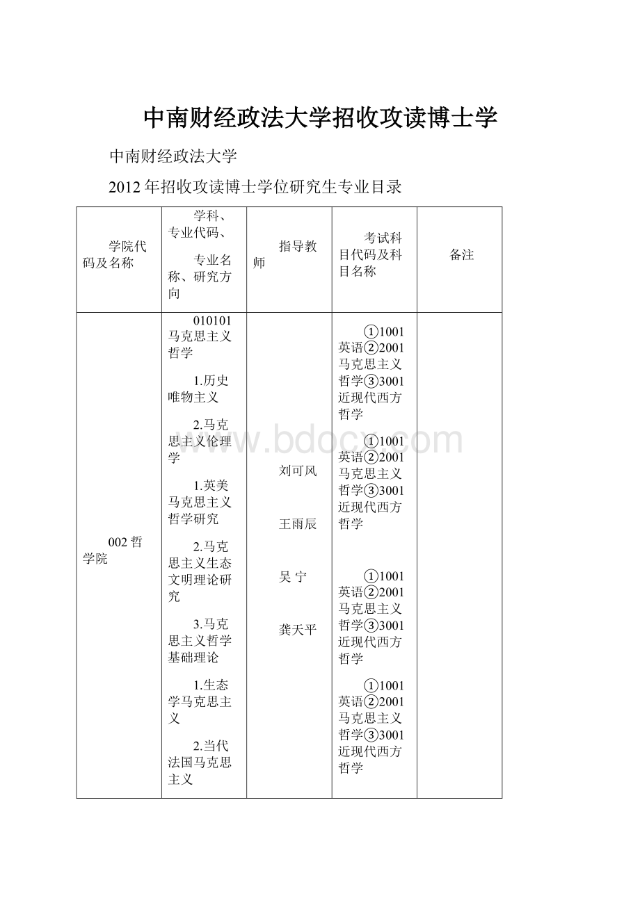 中南财经政法大学招收攻读博士学.docx