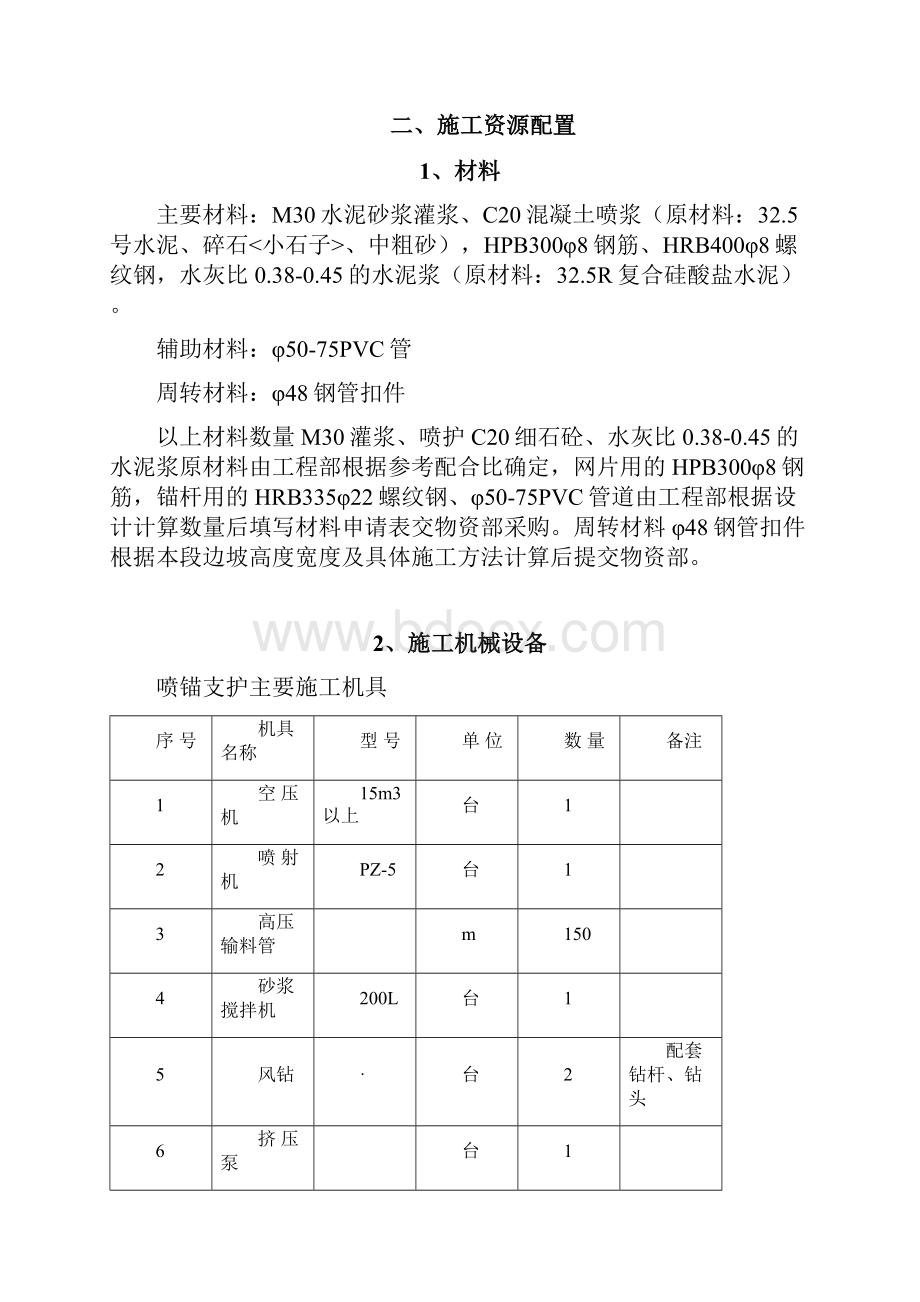 基坑边坡喷锚施工方案.docx_第2页