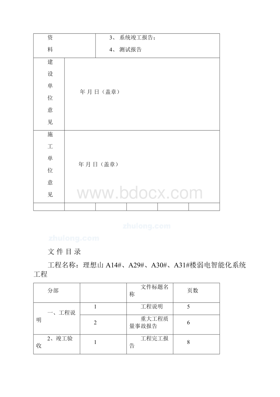 弱电智能化竣工报告 样板.docx_第2页