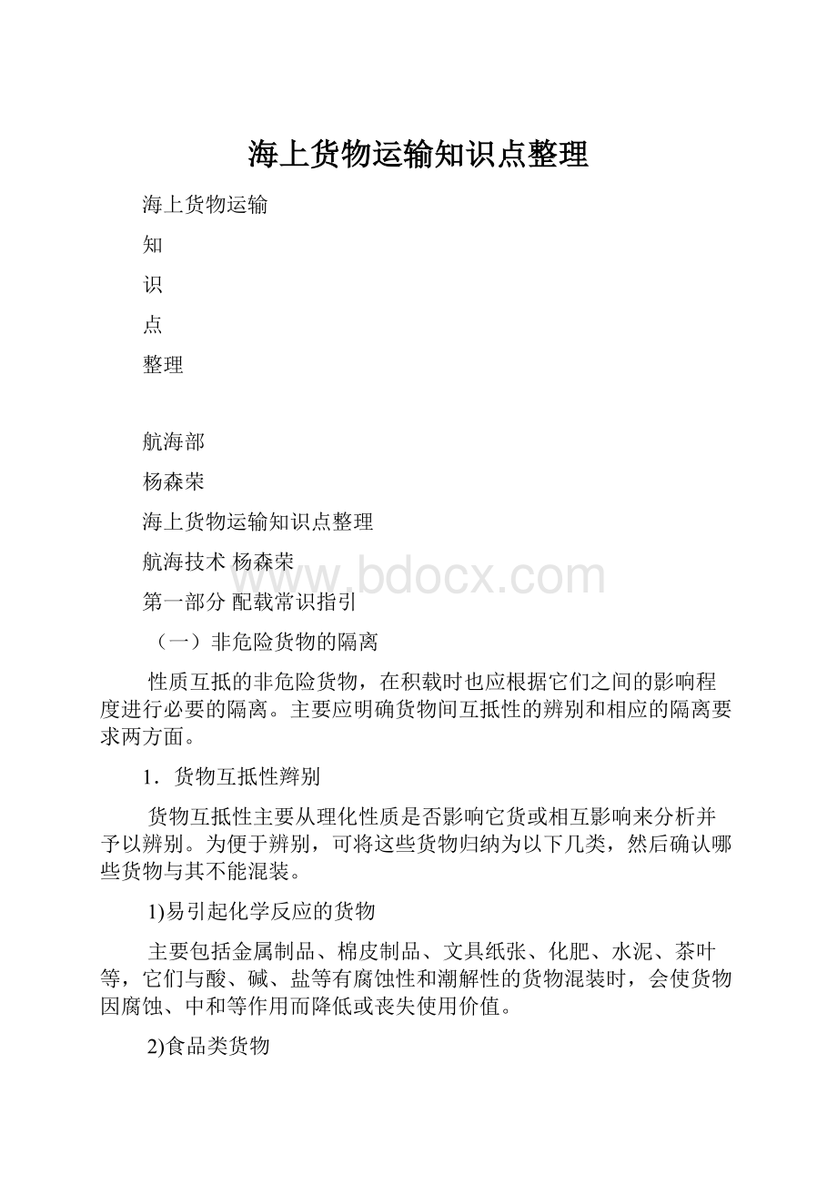 海上货物运输知识点整理.docx_第1页