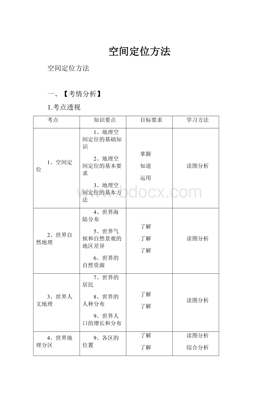 空间定位方法.docx