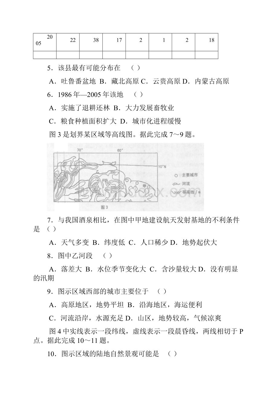 山西省太原市高三模拟试题二文综.docx_第3页