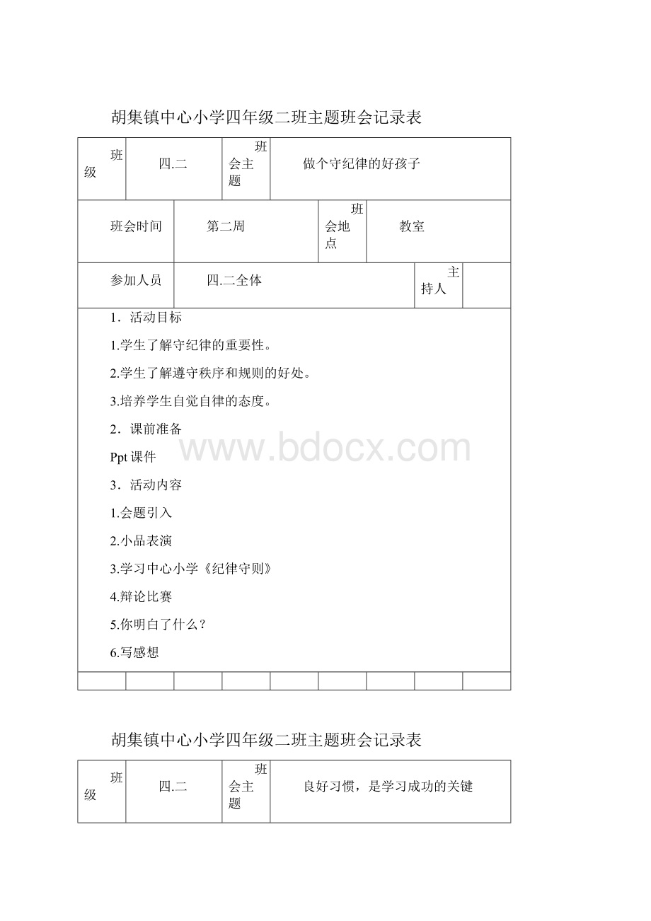 主题班会记录表.docx_第2页