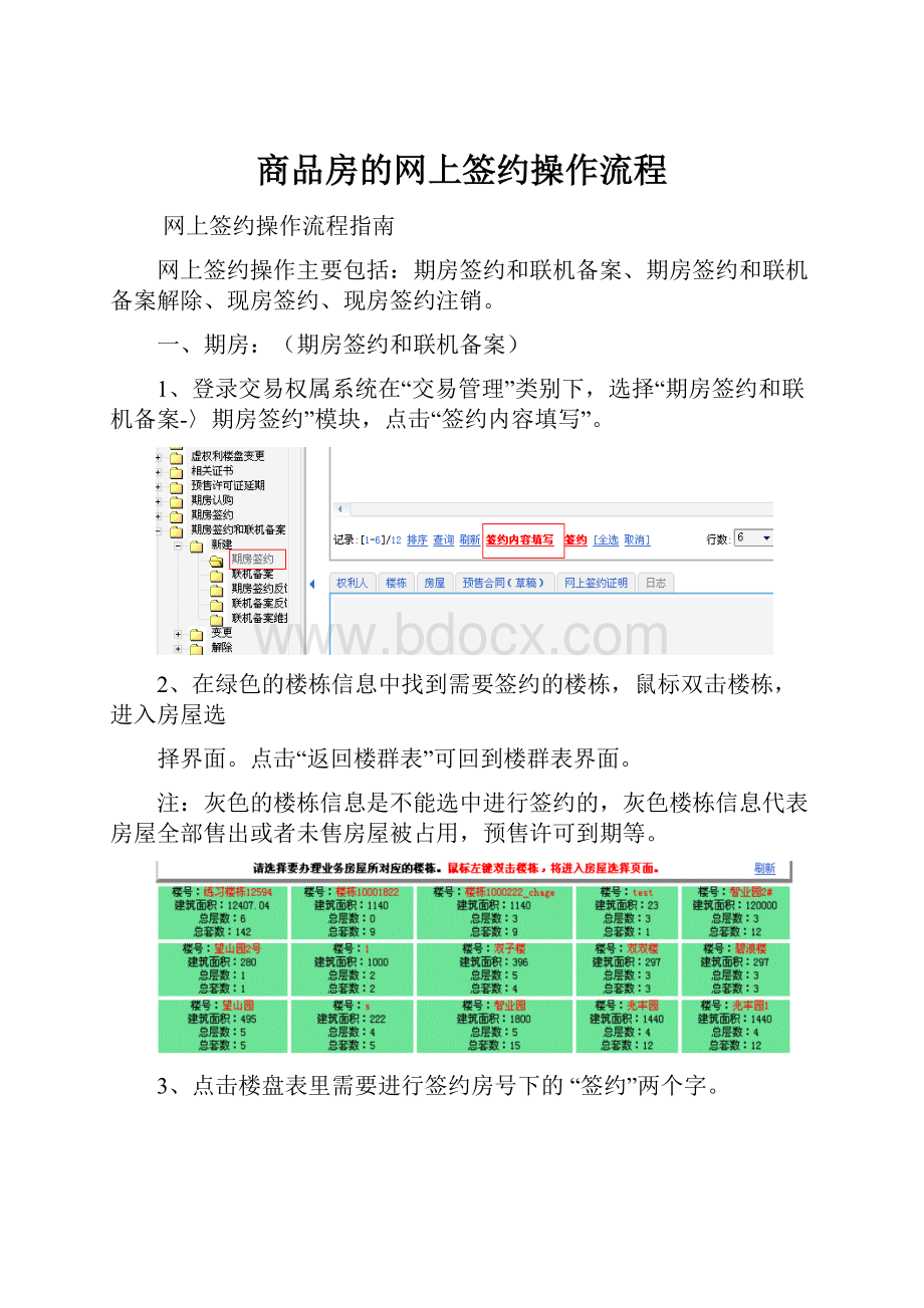 商品房的网上签约操作流程.docx_第1页