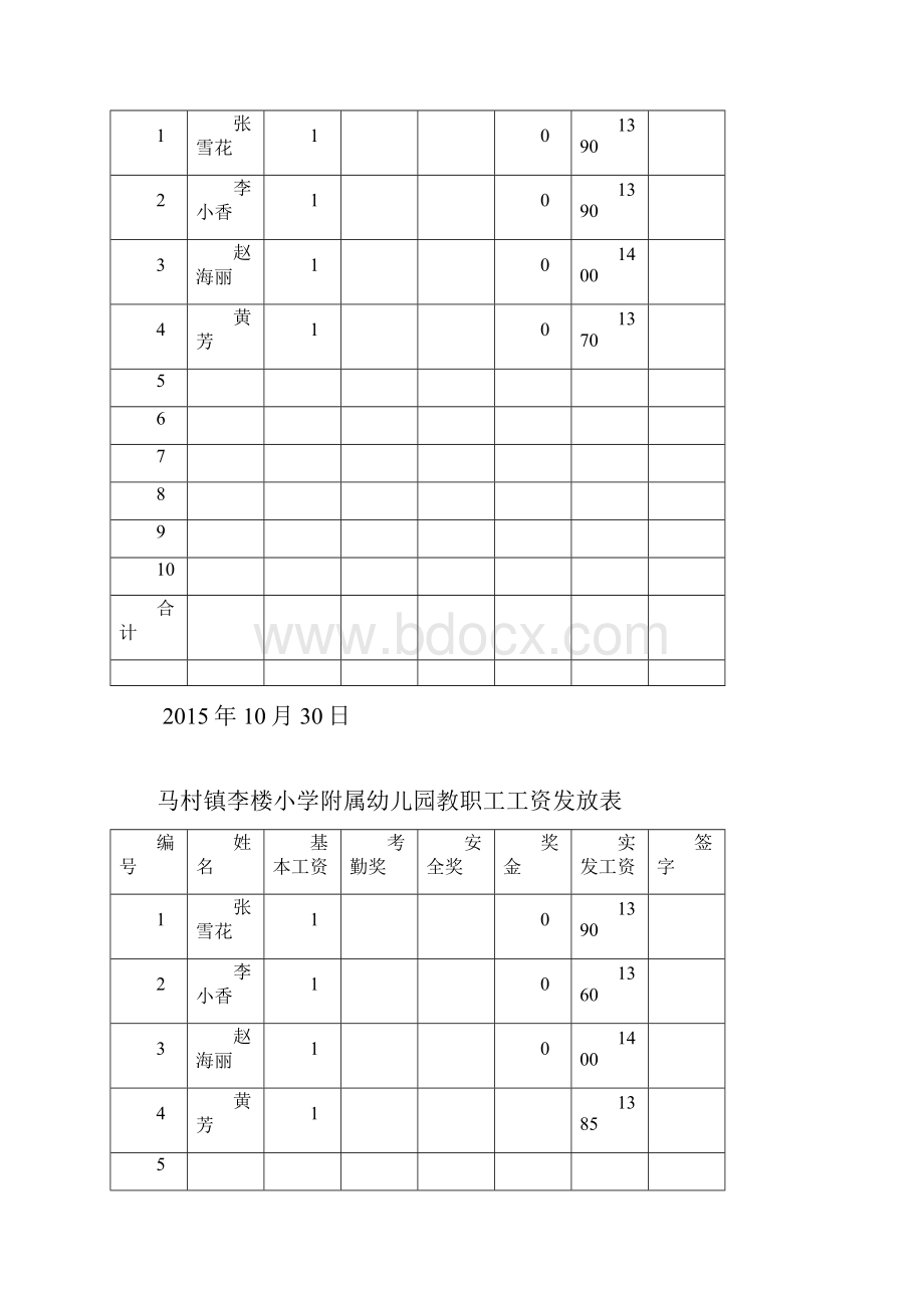 员工工资发放表.docx_第2页