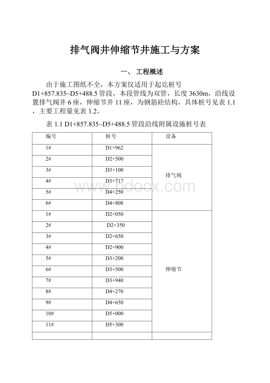 排气阀井伸缩节井施工与方案.docx_第1页