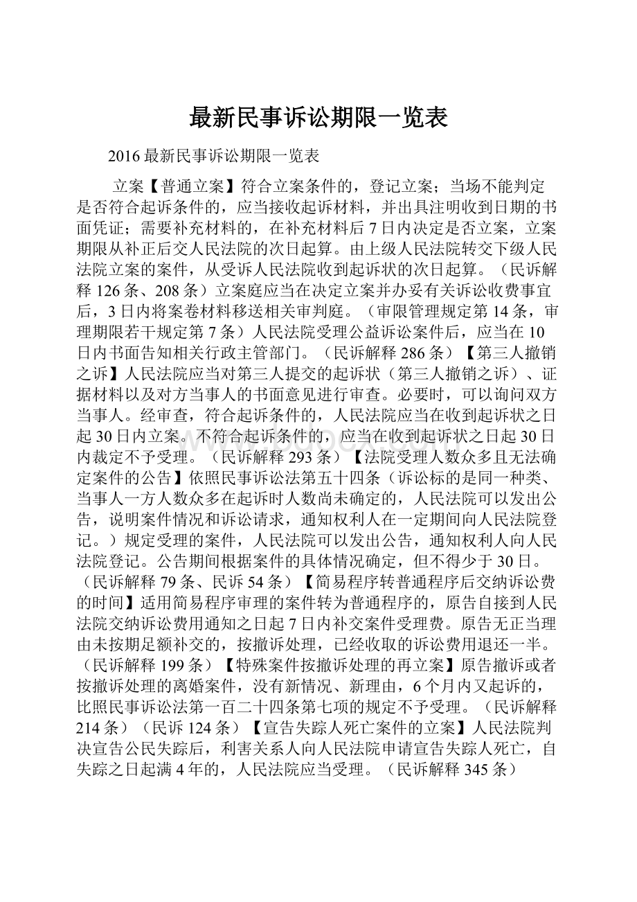 最新民事诉讼期限一览表.docx