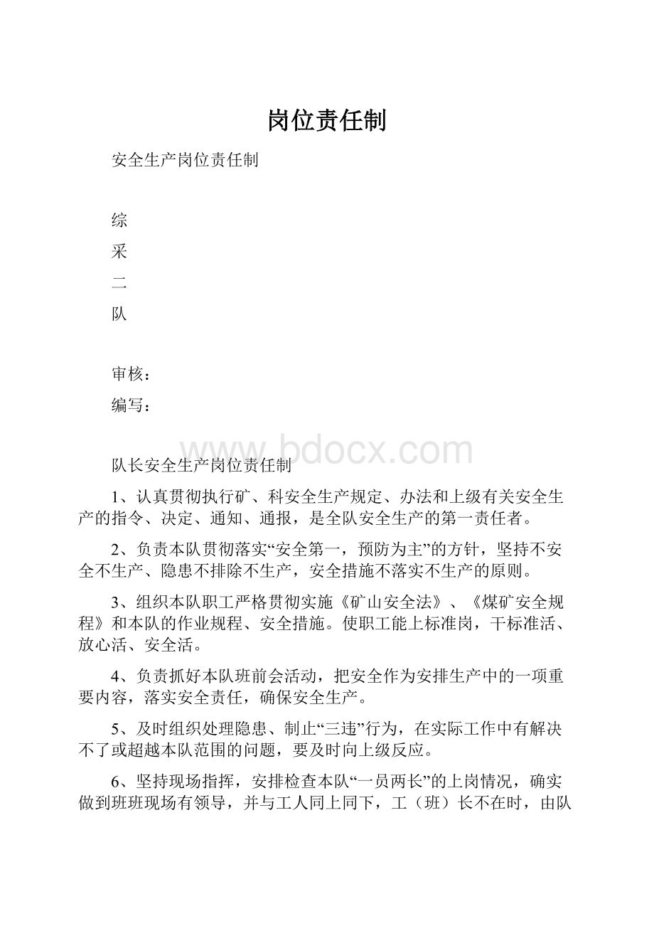 岗位责任制.docx_第1页