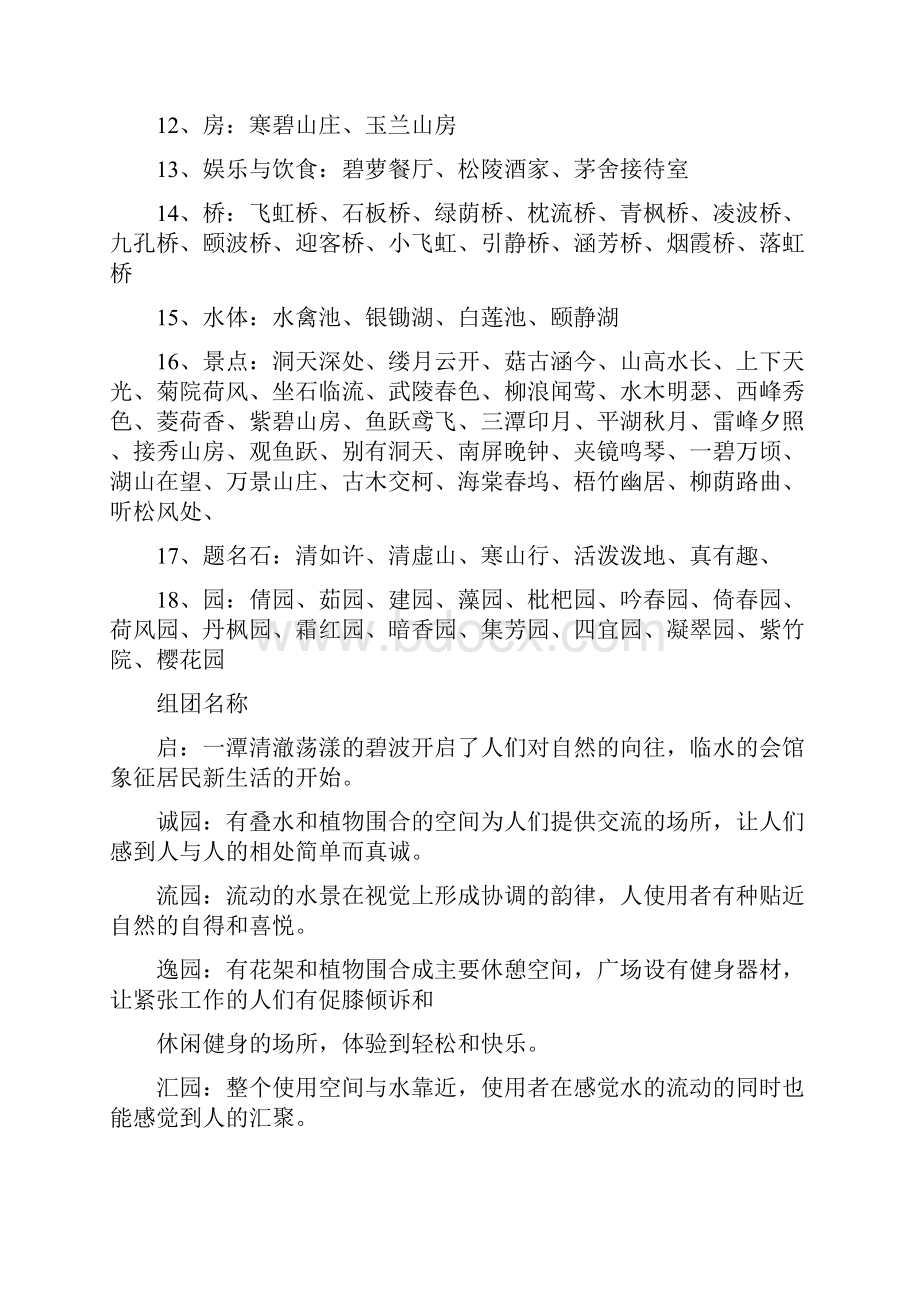 今天网上闲逛看到园林景观取名总汇.docx_第2页