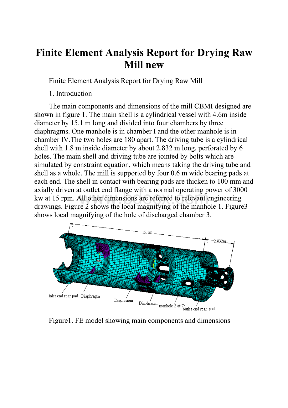 Finite Element Analysis Report for Drying Raw Mill new.docx