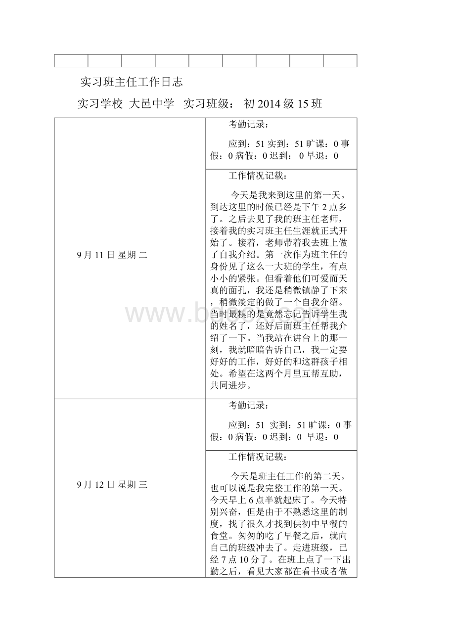 14 实习班主任工作计划与工作日志实习教案 英语教育要点.docx_第2页