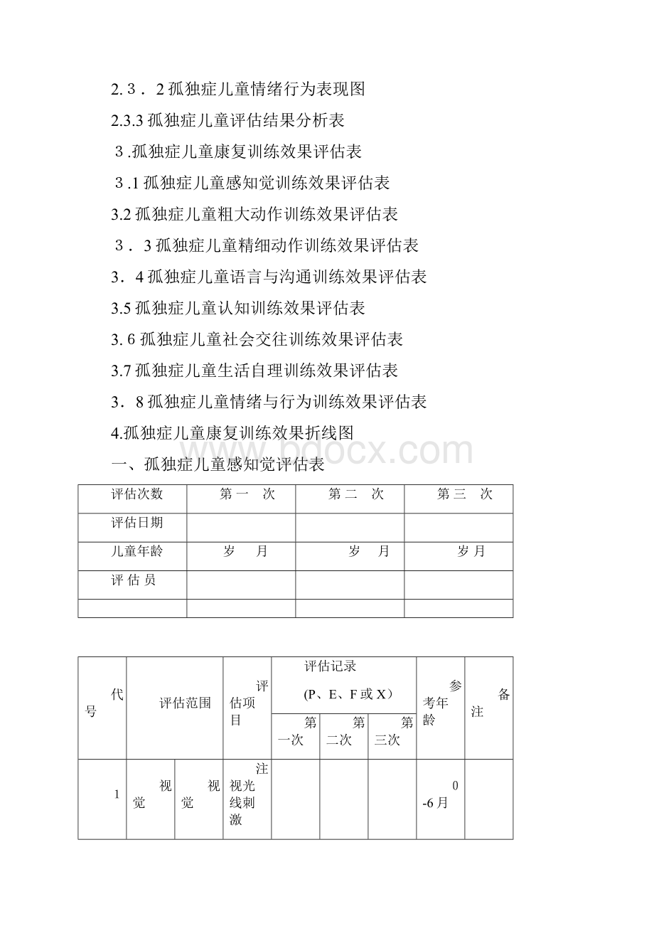 孤独症儿童发展评估评估表.docx_第3页