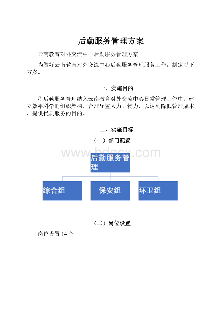 后勤服务管理方案.docx