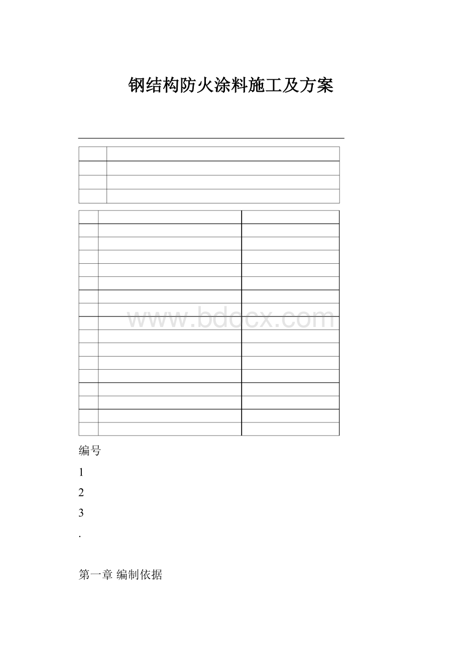 钢结构防火涂料施工及方案.docx_第1页