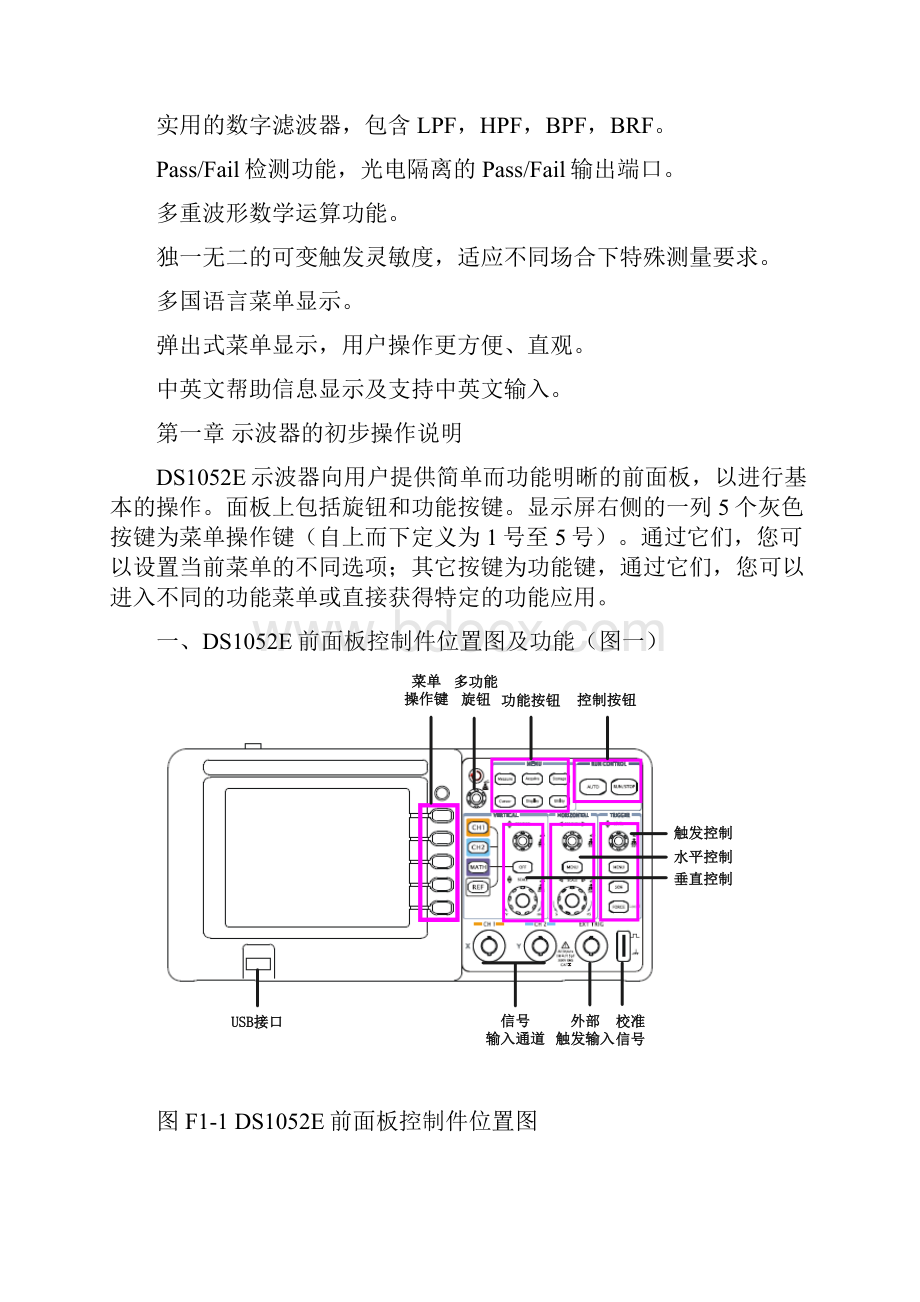 DS1052E型数字示波器使用说明书.docx_第2页