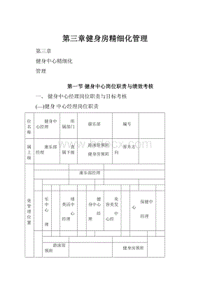 第三章健身房精细化管理.docx