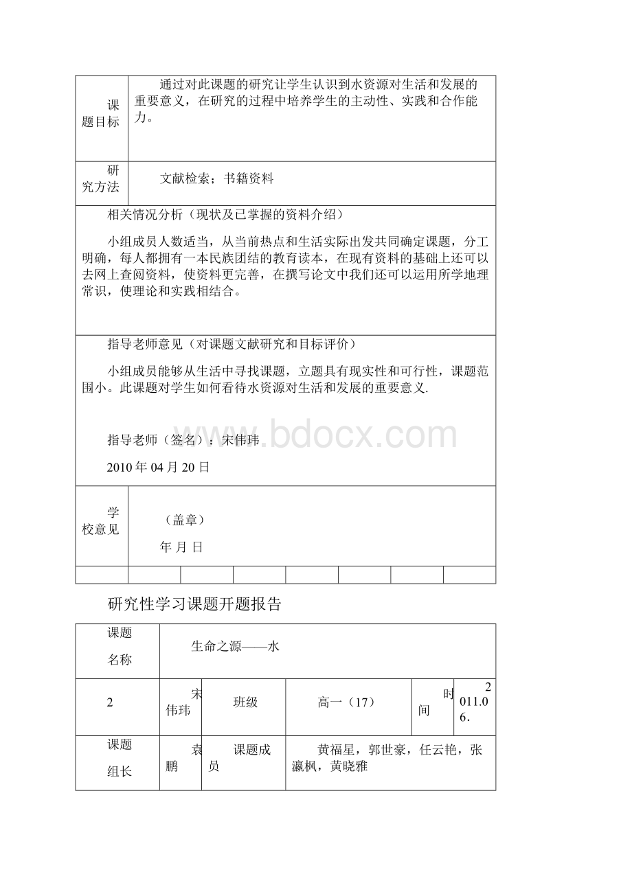 高一17班研究性学习课题.docx_第2页